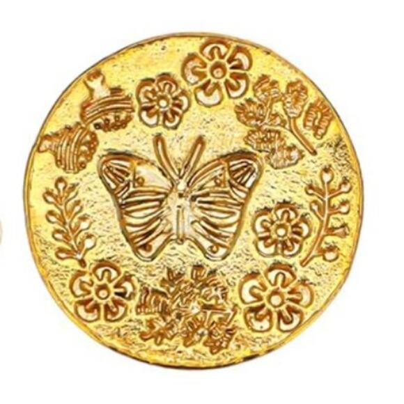 Wax Seal Stamp Butterfly with Flowers - Picture 1 of 2